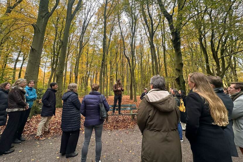 Lezing in het bos