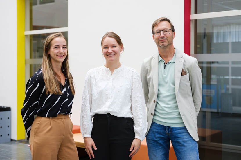 Madeleine Dijkman, Malou van Popta en Richard Lennartz